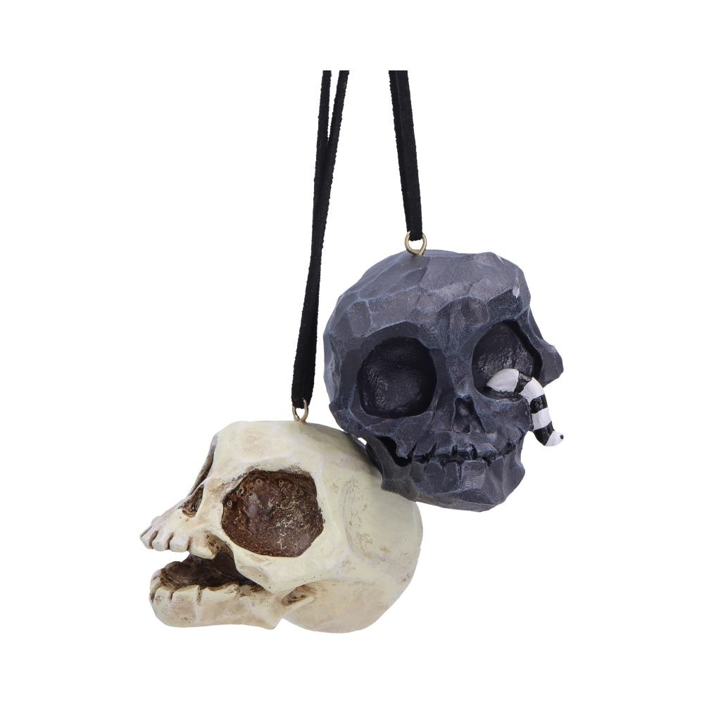 Nemesis Now - Grim and Grin Hanging Ornaments (Set of 2) Christmas bauble - Multicolours
